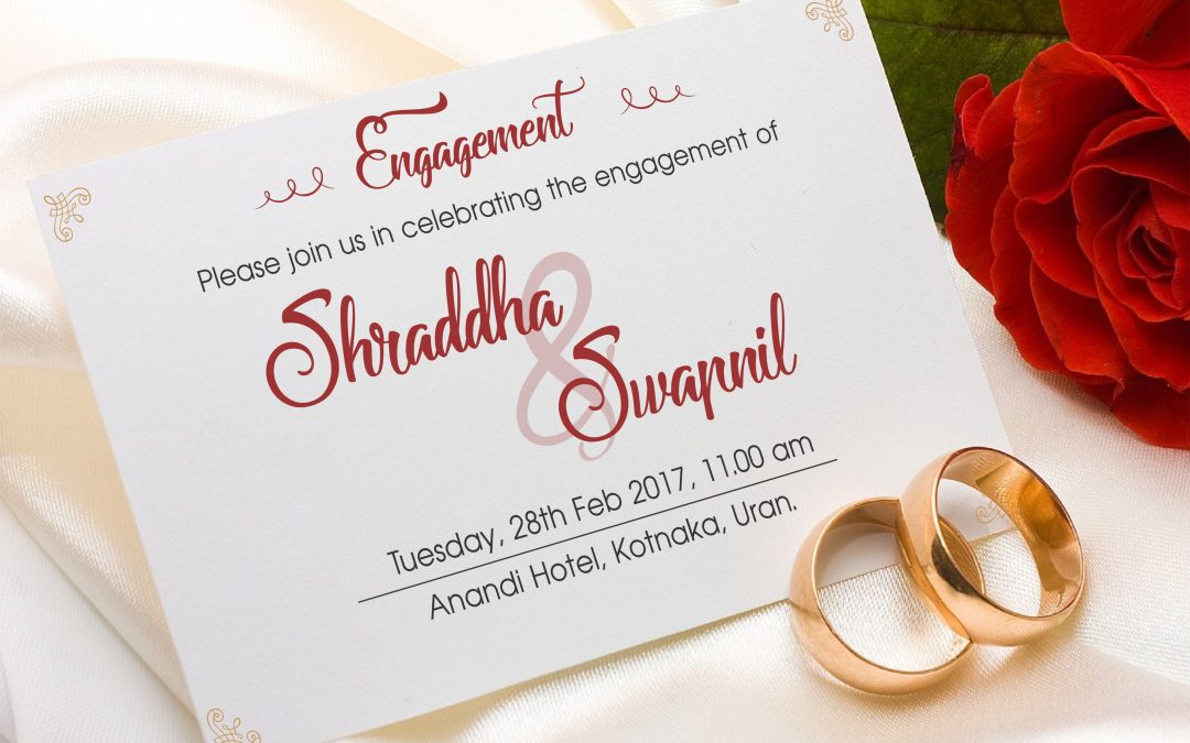 Engagement invitation card